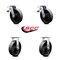 Service Caster 8 Inch Glass Filled Nylon Caster Set with Roller Bearings 2 Brakes 2 Rigid SCC SCC-TTL30S820-GFNR-2-R-2 - alternate 2